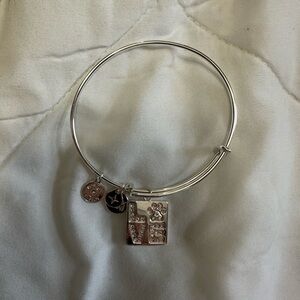 Alex and Ani Silver Dog Love Bracelet